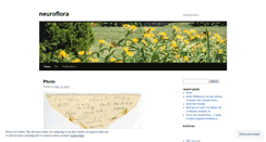 Desktop Screenshot of neuroflora.wordpress.com