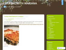 Tablet Screenshot of cookingwithmariana.wordpress.com