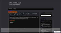 Desktop Screenshot of khoaba.wordpress.com