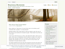 Tablet Screenshot of magnoliawriter.wordpress.com