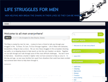 Tablet Screenshot of lifestrugglesformen.wordpress.com