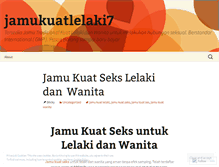 Tablet Screenshot of jamukuatlelaki7.wordpress.com