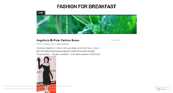 Desktop Screenshot of fashionforbreakfast.wordpress.com