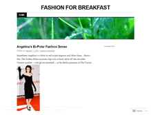 Tablet Screenshot of fashionforbreakfast.wordpress.com