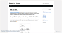 Desktop Screenshot of musicforj.wordpress.com