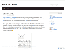 Tablet Screenshot of musicforj.wordpress.com