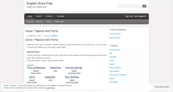 Desktop Screenshot of englisharefree.wordpress.com