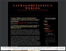 Tablet Screenshot of lauragomezapata.wordpress.com