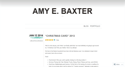 Desktop Screenshot of amyebaxter.wordpress.com