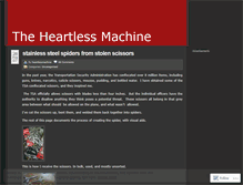 Tablet Screenshot of heartlessmachine.wordpress.com