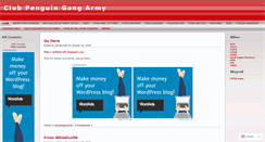 Desktop Screenshot of clubpenguingangarmy.wordpress.com