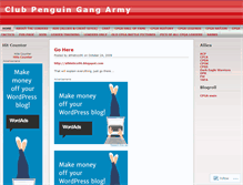 Tablet Screenshot of clubpenguingangarmy.wordpress.com