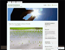 Tablet Screenshot of moment2smile.wordpress.com