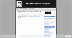 Desktop Screenshot of mikewhalley.wordpress.com