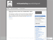 Tablet Screenshot of mikewhalley.wordpress.com
