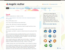 Tablet Screenshot of angelicauthor.wordpress.com