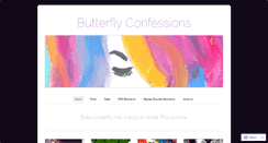 Desktop Screenshot of butterflyconfessions.wordpress.com