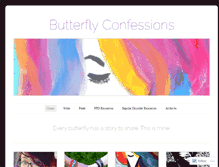 Tablet Screenshot of butterflyconfessions.wordpress.com