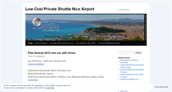 Desktop Screenshot of lowcostprivatesshuttleniceairport.wordpress.com