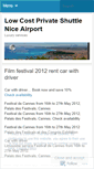 Mobile Screenshot of lowcostprivatesshuttleniceairport.wordpress.com