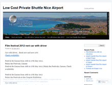 Tablet Screenshot of lowcostprivatesshuttleniceairport.wordpress.com