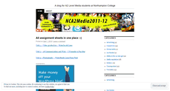 Desktop Screenshot of nca2media2011.wordpress.com