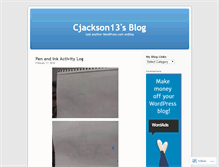 Tablet Screenshot of cjackson13.wordpress.com