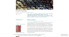 Desktop Screenshot of parallaxknitting.wordpress.com