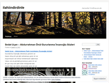 Tablet Screenshot of ilahiindirdinle.wordpress.com