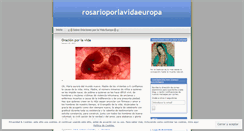 Desktop Screenshot of oracionesporlavidaeuropa.wordpress.com