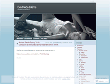 Tablet Screenshot of evamodaintima.wordpress.com