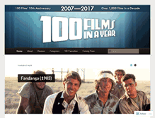 Tablet Screenshot of 100filmsinayear.wordpress.com