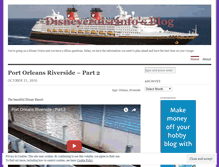 Tablet Screenshot of disneycruiseinfo.wordpress.com