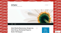 Desktop Screenshot of delhighar.wordpress.com