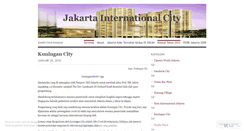 Desktop Screenshot of jakartainternationalcity.wordpress.com