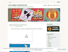 Tablet Screenshot of navarradisidente.wordpress.com