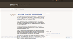 Desktop Screenshot of erwinbowl.wordpress.com