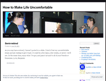 Tablet Screenshot of howtomakelifeuncomfortable.wordpress.com