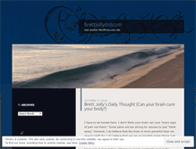 Tablet Screenshot of brettjollydotcom.wordpress.com
