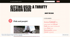 Desktop Screenshot of gettingused.wordpress.com