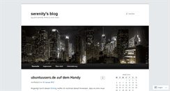 Desktop Screenshot of beyondserenity.wordpress.com