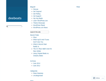 Tablet Screenshot of deebeats.wordpress.com