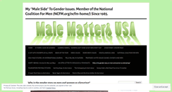 Desktop Screenshot of malemattersusa.wordpress.com