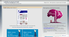 Desktop Screenshot of catalunyagourmet.wordpress.com