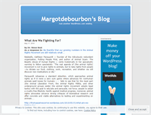 Tablet Screenshot of margotdebourbon.wordpress.com