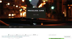 Desktop Screenshot of pricelessjunk.wordpress.com
