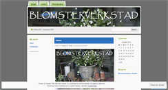 Desktop Screenshot of blomsterverkstad.wordpress.com