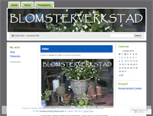 Tablet Screenshot of blomsterverkstad.wordpress.com