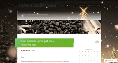 Desktop Screenshot of cafeadedimineata.wordpress.com