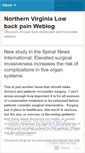 Mobile Screenshot of novaspineandinjury.wordpress.com